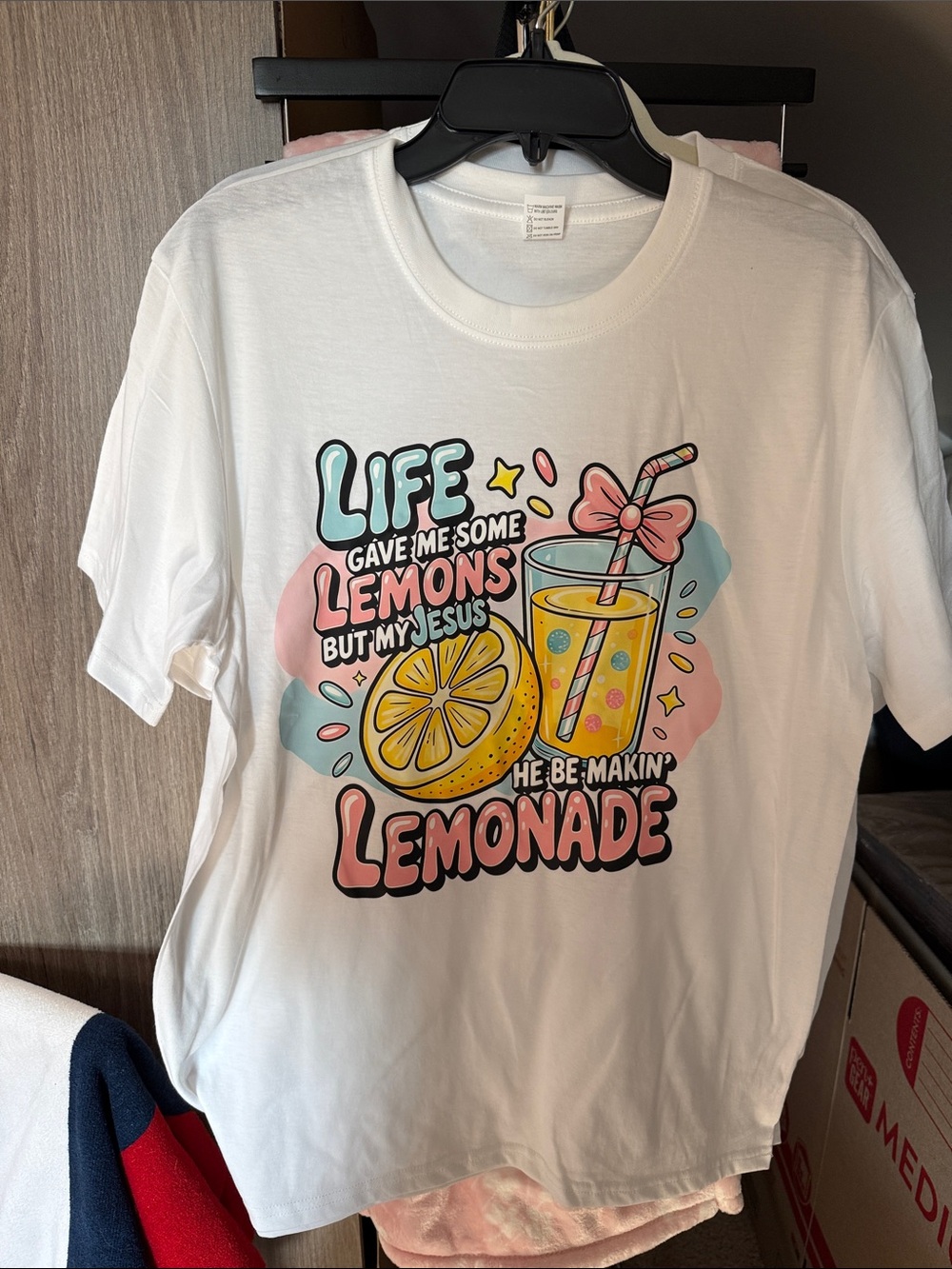 Life Gave Me Lemons but my Jesus He be makin lemonade tshirt - Picture 2 of 3